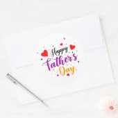 父の日のステッカー ラウンドシール (封筒)