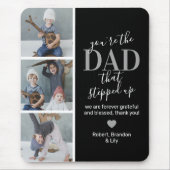 父の日のステップパパ写真 マウスパッド (正面)