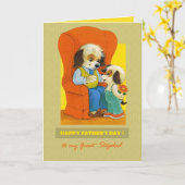 『父の日のステップファザー』 カード (黄色い花)