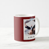 父の日のスナップショットスタイル写真のコピー コーヒーマグカップ (正面右)