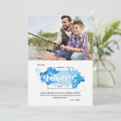 父の日のスプラッシュ写真のグリーティングカード シーズンカード (スタンド正面)