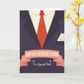 父の日のスーツのカード カード (黄色い花)