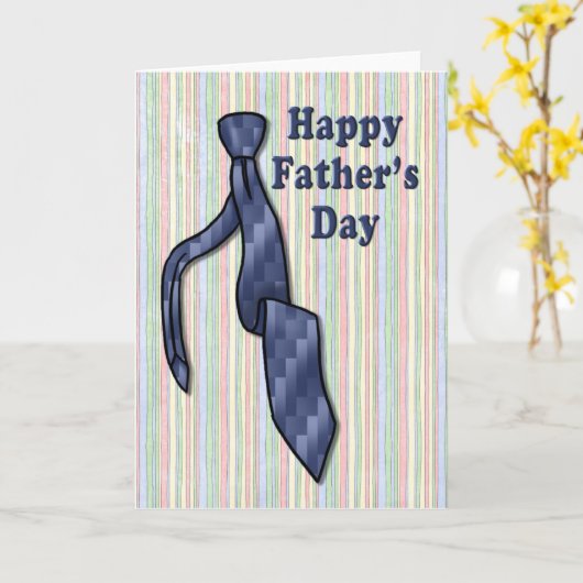 父の日のタイカード カード (黄色い花)