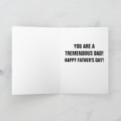 父の日のトランプマスクおもしろいカード　お父さんへ カード (内部)