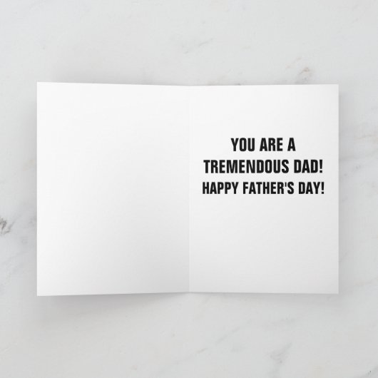 父の日のトランプマスクおもしろいカード　お父さんへ カード (内部)