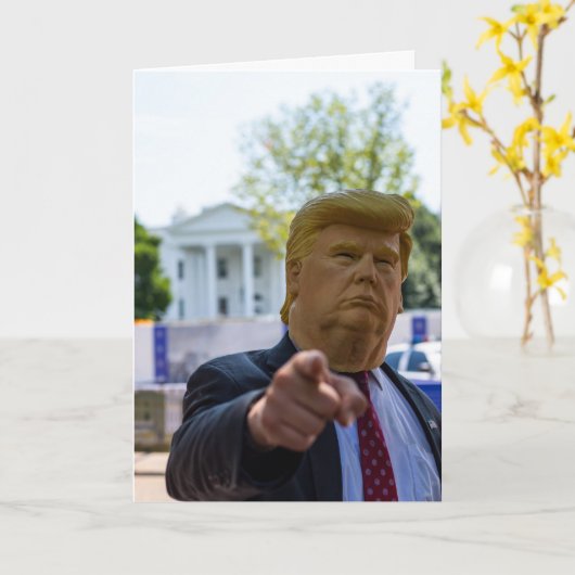 父の日のトランプマスクおもしろいカード　お父さんへ カード (黄色い花)