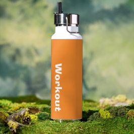 父の日のトレーニングロゴオレンジ ウォーターボトル