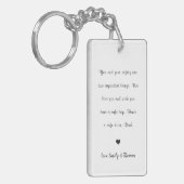 父の日のドライブ安全なパパかわいいフォトカー キーホルダー (正面左)