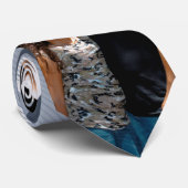 父の日のネクタイ白い青の写真 ネクタイ (ロール)