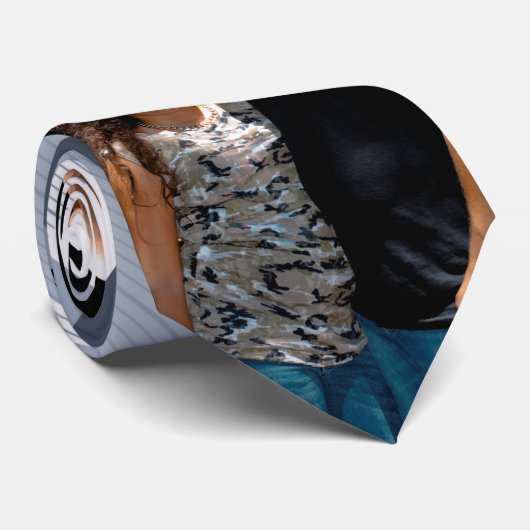 父の日のネクタイ白い青の写真 ネクタイ (ロール)