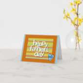 父の日のハートカードで カード (黄色い花)