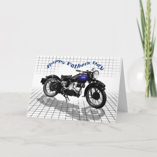 父の日のバイクカード カード (正面)