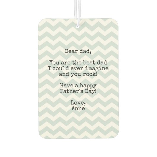 父の日のパパあなたがロックおもしろいエアクールフレッシュナー カーエアーフレッシュナー (裏面)