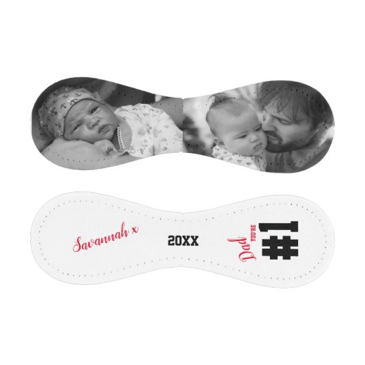 父の日のパパあなたは第1番のカスタム写真 野球ボール (パネル)