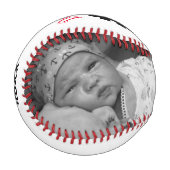 父の日のパパあなたは第1番のカスタム写真 野球ボール (正面左)