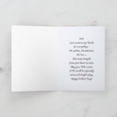 父の日のパパかわいいクマフォークアート カード (内部)