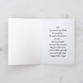 父の日のパパかわいいクマフォークアート カード (内部)