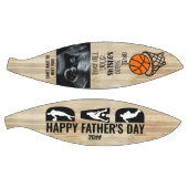 父の日のパパが真の来ソノグラム写真を飲み込む バスケットボール (パネル)