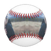 父の日のパパとベビーガールカスタム写真 野球ボール (正面)