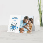 父の日のパパのための最高のフォトカード シーズンカード (正面)