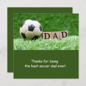 父の日のパパのサッカーボール シーズンカード (正面/裏面)
