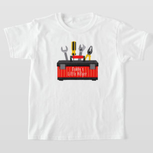 父の日のパパの小さなヘルパー幼児シャツ Tシャツ