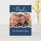 父の日のパパへ – 写真カード カード (黄色い花)