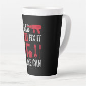 父の日のパパもしが修正できない カフェラテマグ (右アングル)