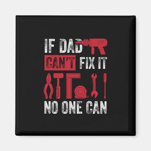 父の日のパパもしが修正できない マグネット (正面)