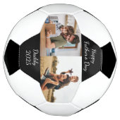 父の日のパパカスタム写真Create Your Own サッカーボール (回転)