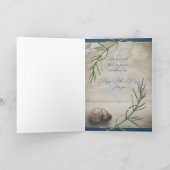 父の日のパパシーシェルビーチ カード (内部)