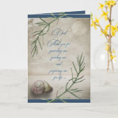 父の日のパパシーシェルビーチ カード (黄色い花)