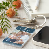 父の日のパパブルー2フォトキーチェーン キーホルダー (正面右)