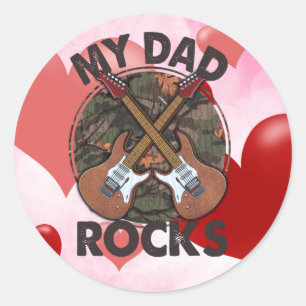 父の日のパパロック ラウンドシール