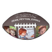 父の日のパパ写真の驚くべきカスタム写真 アメリカンフットボール (正面)