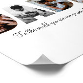 父の日のパパ写真コラージュのポスター ポスター (角)