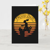 父の日のパパ娘おもしろいことわざ引用文 カード (黄色い花)