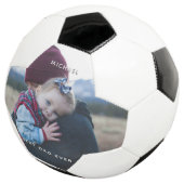 父の日のパパ娘のカスタム写真メッセージ サッカーボール (3/4)