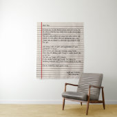 父の日のパパ手紙の贈り物 タペストリー (インサイチュ)