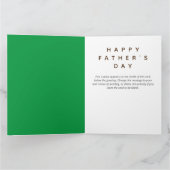 父の日のパパ最高のおもしろい羊ことわざアプン カード (内部)