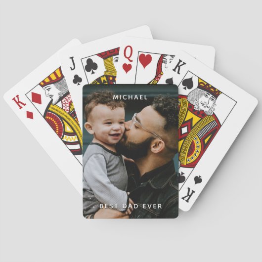 父の日のパパ最高のカスタムの写真名  トランプ (裏面)