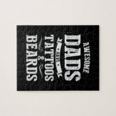 父の日のパパ素晴らしに入れ墨 ジグソーパズル (横)