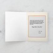 父の日のパパ自分の写真を追加カスタムする カード (内部)