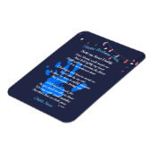 父の日のパパ詩の私の手を保持パパの写真ギフト マグネット (左側)