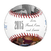 父の日のパパ贈り物 野球ボール (裏面)