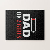 父の日のパパ2女の子 ジグソーパズル (横)