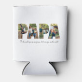 父の日のパピクールーフォトコラージュ 缶クーラー (正面)