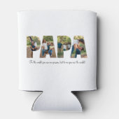 父の日のパピクールーフォトコラージュ 缶クーラー (裏面)