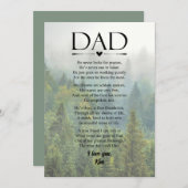 父の日のパーソナライズ詩 シーズンカード (正面/裏面)