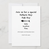 父の日のパーティー招待状 招待状 (裏面)